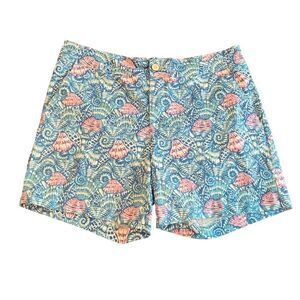 Women’s Size Medium Seashell Print Shorts Blue & Pink​​​